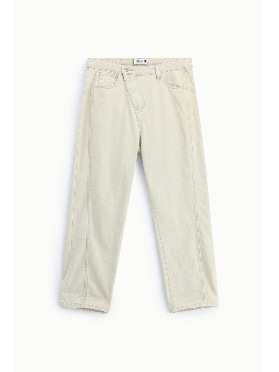 Pantalon loose à boutonnage décalé Please