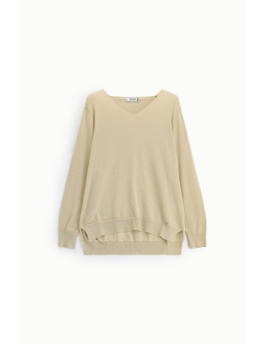 Pull col V à fil lurex Please