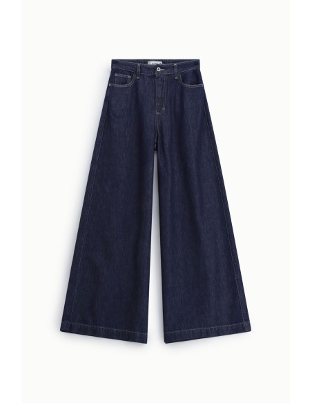 Jean jambe très large taille haute Please