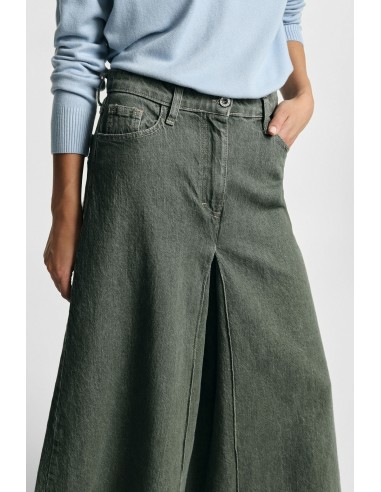 Jean palazzo jupe-culotte Kaki Please