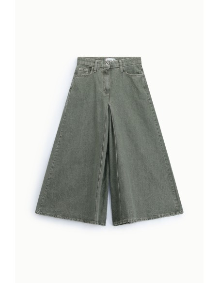 Jean palazzo jupe-culotte Kaki Please