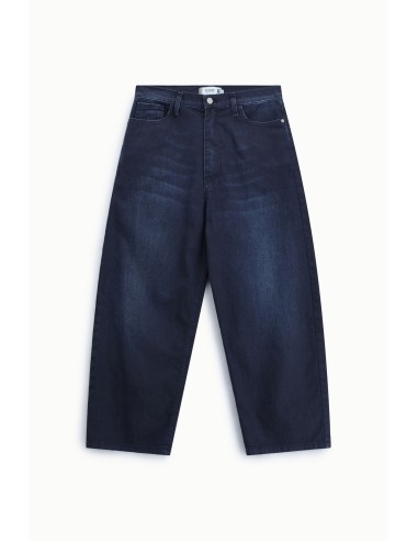 Jean cinq poches jambe large bleu Please