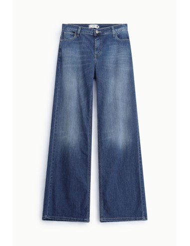 Jean jambe large taille normale Bleu Please